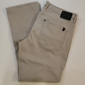 Buffalo David Bitton Sam-X Gray Straight Leg Jeans Casual Denim Pants Size 38×30